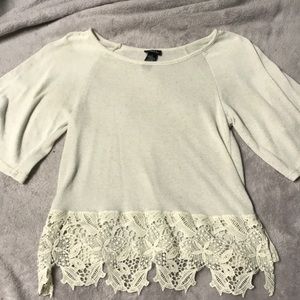 White lace tee